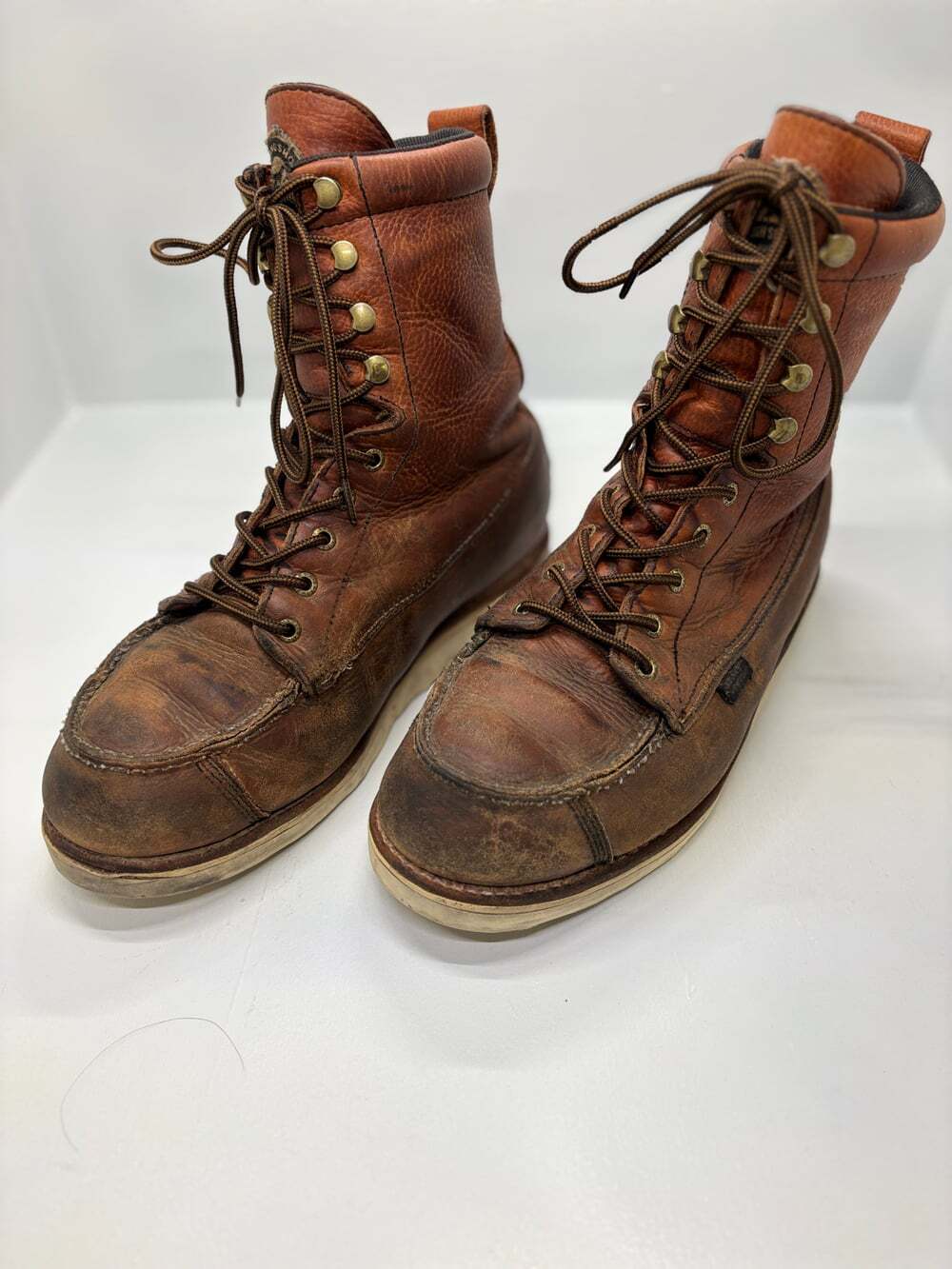 Irish Setter 894 Brown Leather Moc Toe Work Boots Size 11 E2 Wide